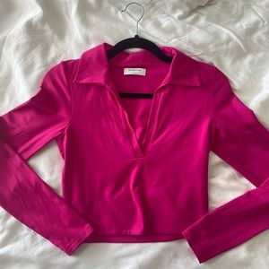 Aritzia Contour Polo Longsleeve